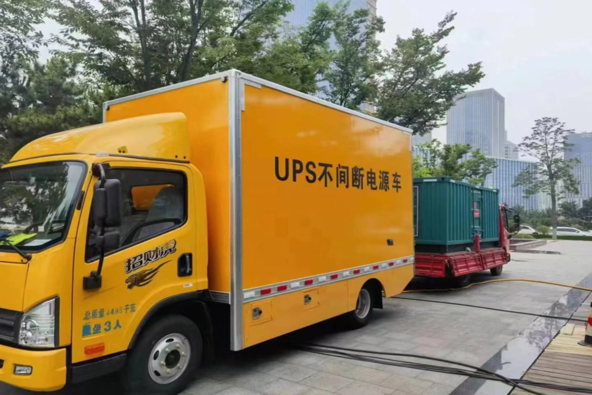 大兴安岭发电机租赁施工现场